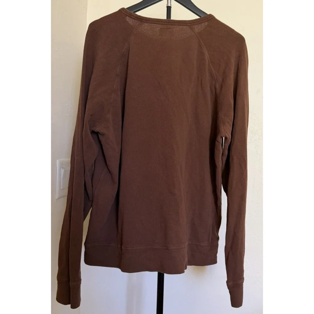 Todd Snyder Men’s Brown Sweater Sweatshirt Size Large 100% Cotton Pullover